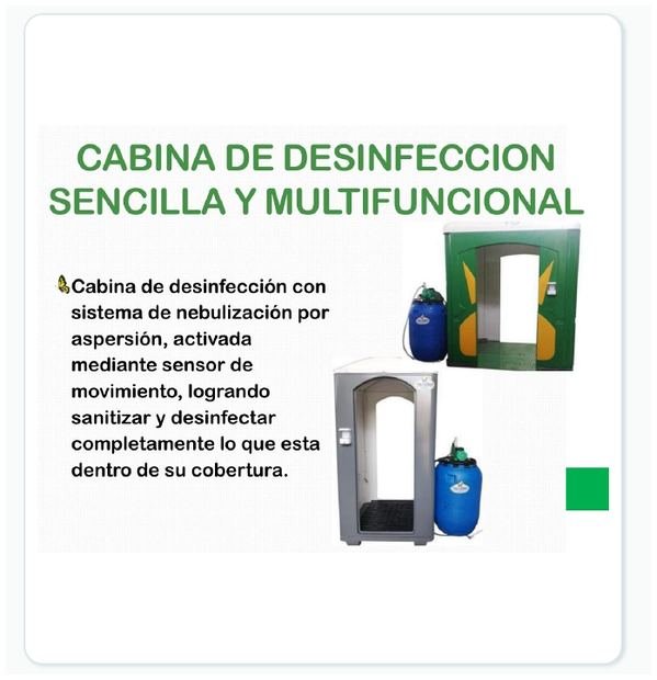 Cabina de desinfección