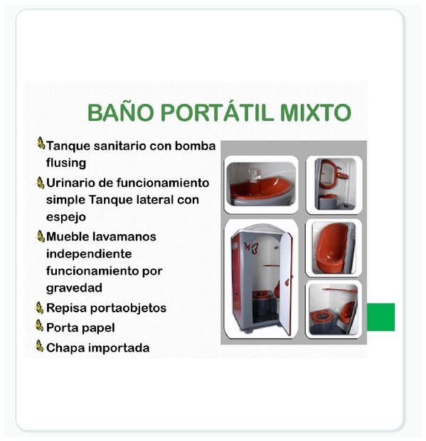 Ficha visual de Baño portátil mixto