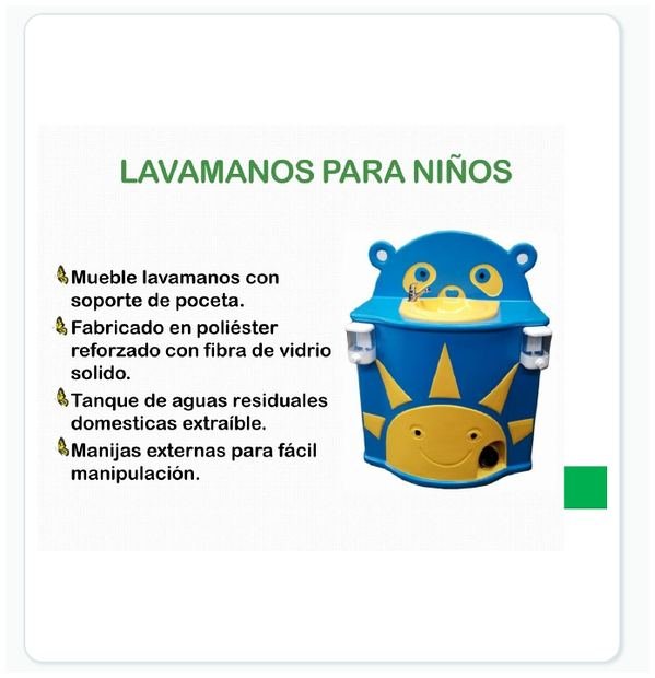 Ficha visual de Lavamanos para niños