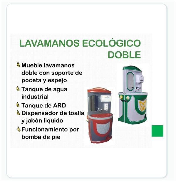 Ficha visual de Lavamanos ecológico doble