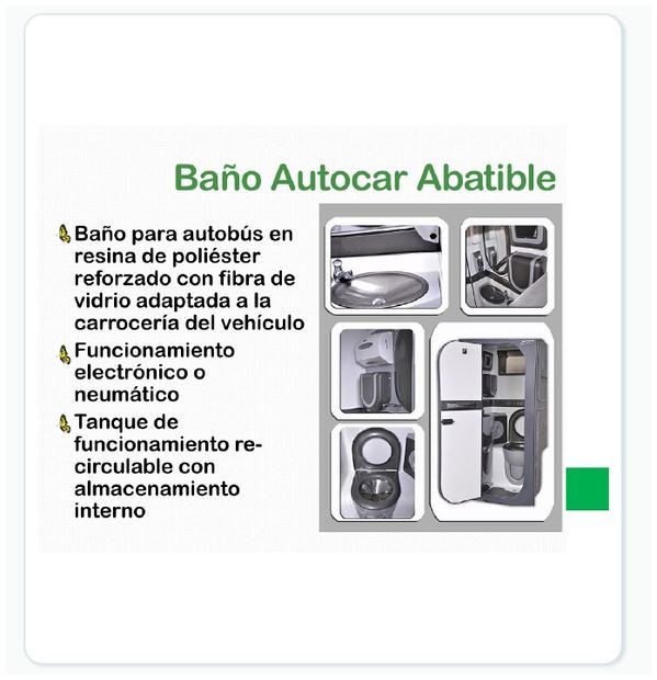 Ficha visual de Baño autocar abatible